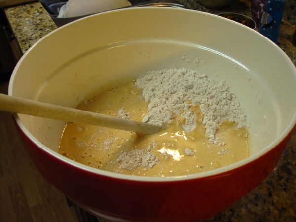 mix the wet with the dry