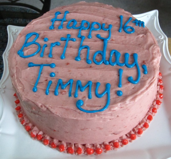 Happy 16th, Timmy!