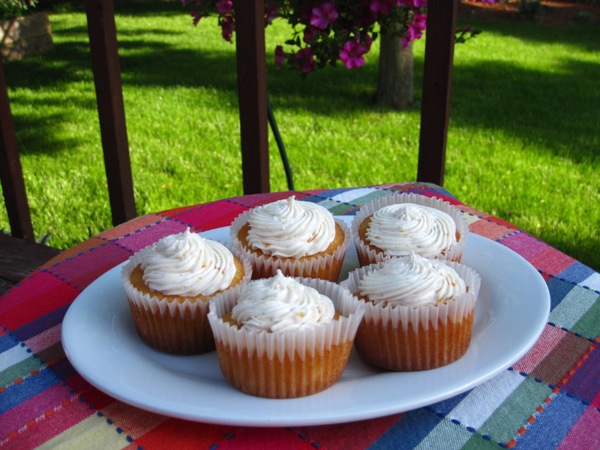 I doubled the cake recipe and made 24 cupcakes, too.