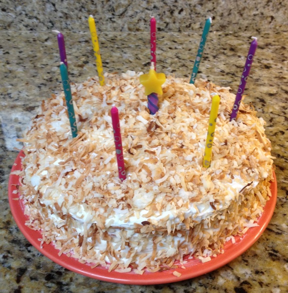 Made by Tim-coconut guava cake