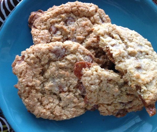 salted caramel oatmeal cookies