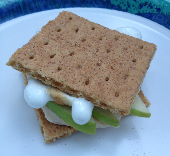 cinnamon green apple s'more